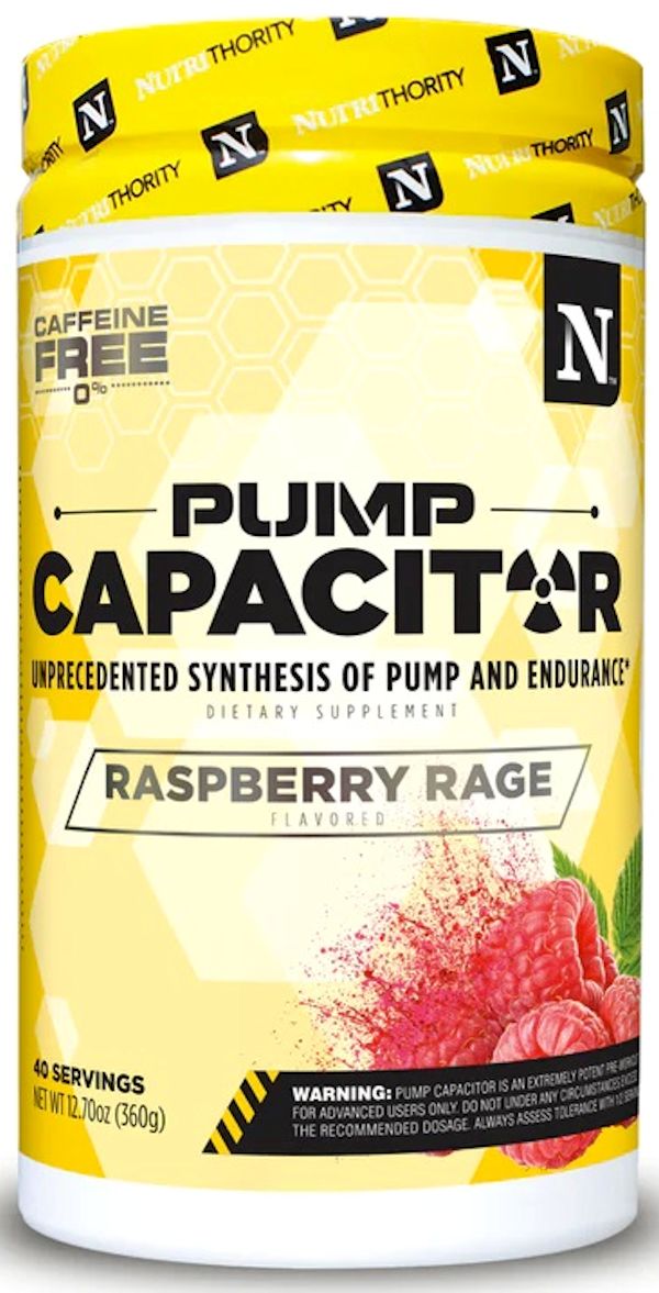 Nutrithority Pump Capacitor Non-Stim Sugar-Free 40 servings rasp