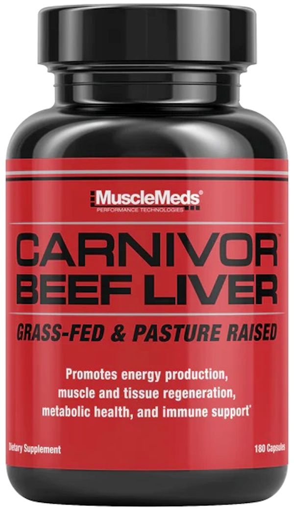 MuscleMeds Carnivor Beef Liver 180 Caps