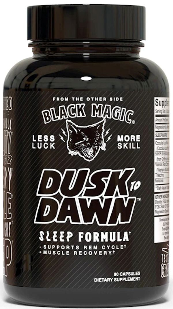 Black Magic Supps Dusk to Dawn Sleep Formula 90 Capsules muscles