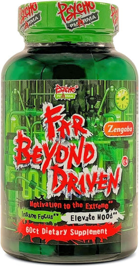 Psycho Pharma Far Beyond Driven Fat Burner 60 Caps|Test Booster|Bodyandfitness.com