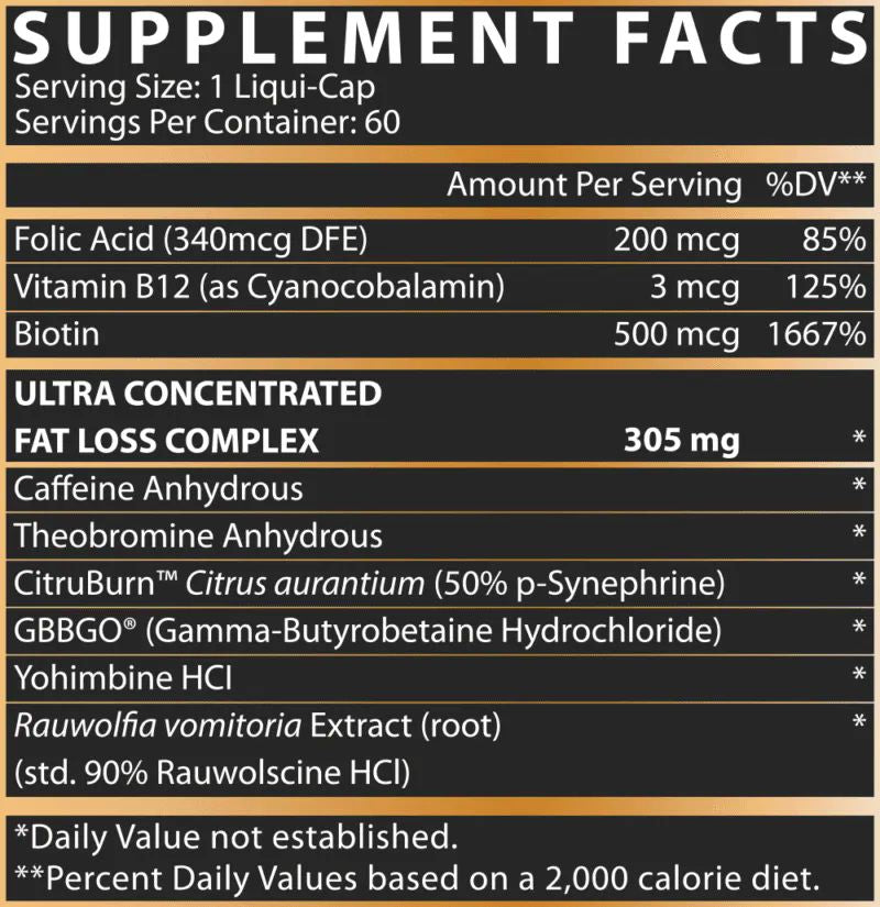 Nutrex LIPO-6 HERS UC The Fat Burner fact