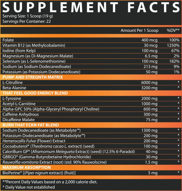 Nutrex Outlift Burn Fat Burning Pre-Workout|Fat Burner|Bodyandfitness.com
