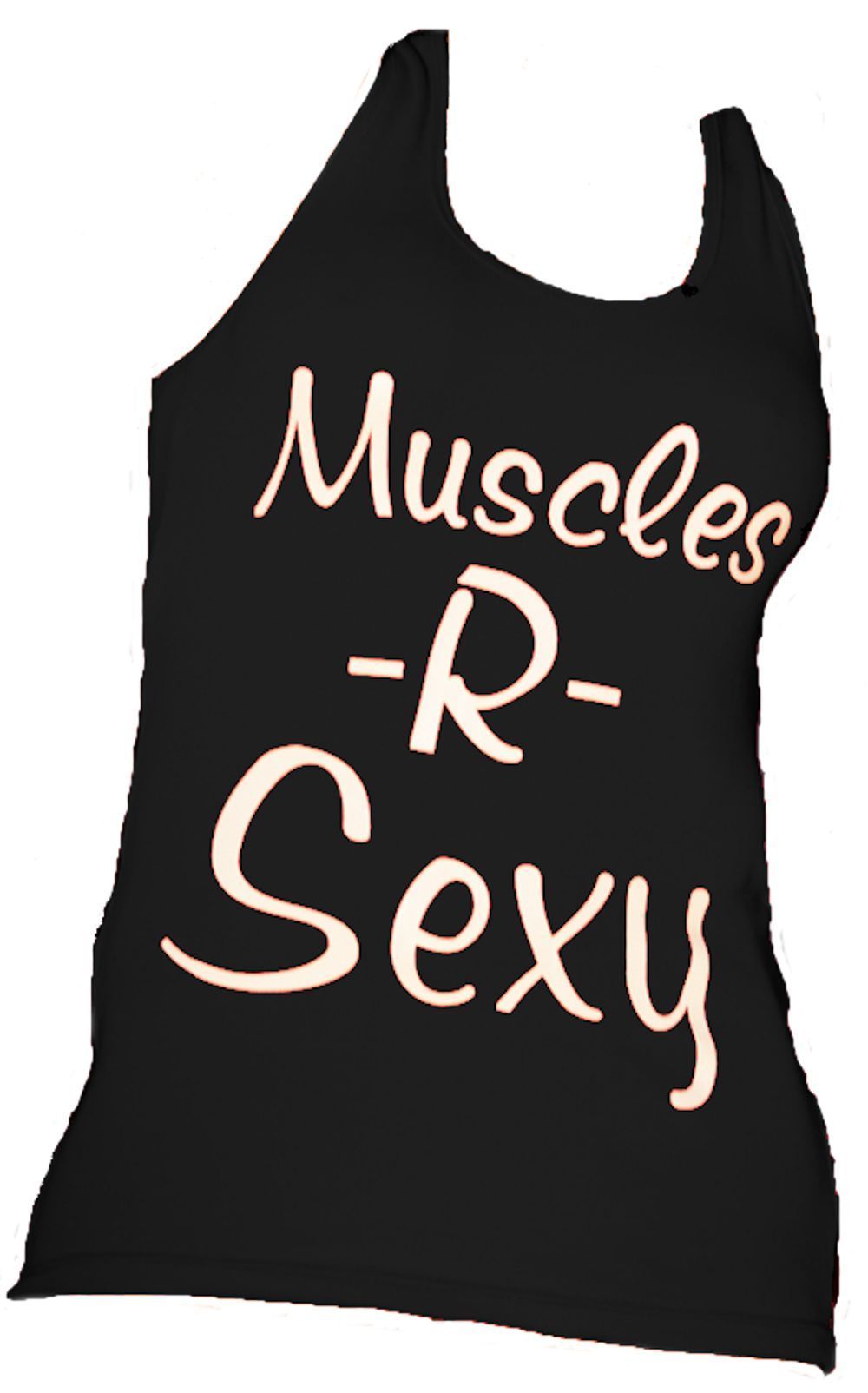 GenXlabs Muscle-R-Sexy Women Cotton T-Back Tank black