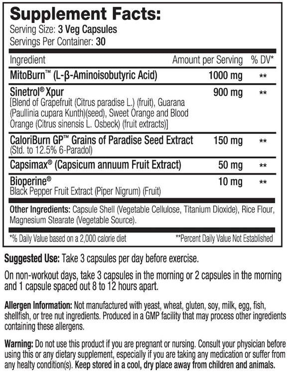 Serious Nutrition Solutions SNS Thermo Scorch Non-Stim Fat Burner|Fat Burner|Bodyandfitness.com