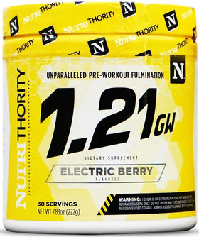 Nutrithority 1.21GW Pre-Workout High Stim|Pre-Workout|Bodyandfitness.com