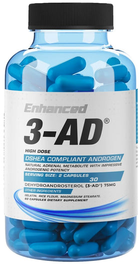 Enhanced Labs 3-AD Mass Size 60 Capsules|Test Booster|Bodyandfitness.com