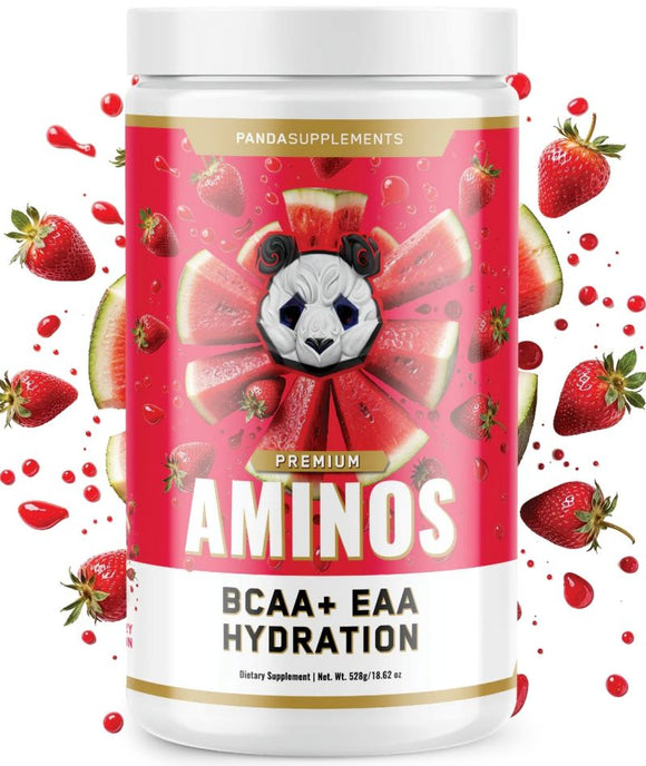 Panda Supps AMINOS – BCAA - EAA - Strawberry Watermelon|BCAA|Bodyandfitness.com