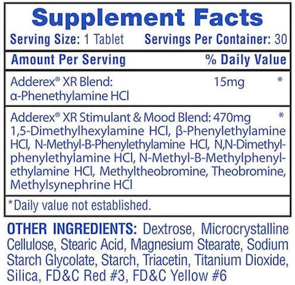 Hi-Tech Pharmaceuticals Adderex-XR fact