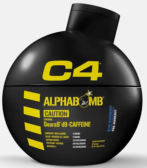 Cellucor C4 AlphaBomb High Stim Pre-Workout Blue Rageberry|Muscle Pumps|Bodyandfitness.com