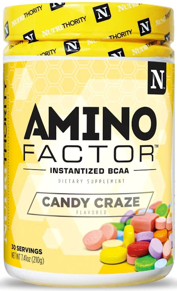 Nutrithority Amino Factor 30 servings|BCAA|Bodyandfitness.com