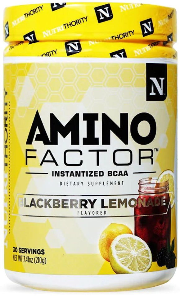 Nutrithority Amino Factor 30 servings|BCAA|Bodyandfitness.com