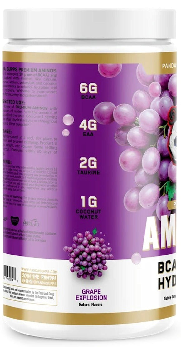 Panda Supps AMINOS – BCAA - EAA - Peach Mango