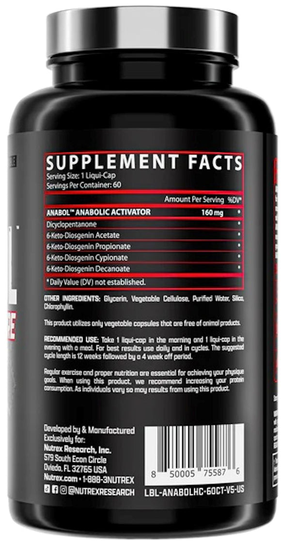 Nutrex Anabol Hardcore Muscle Builder|Muscle Growth|Bodyandfitness.com
