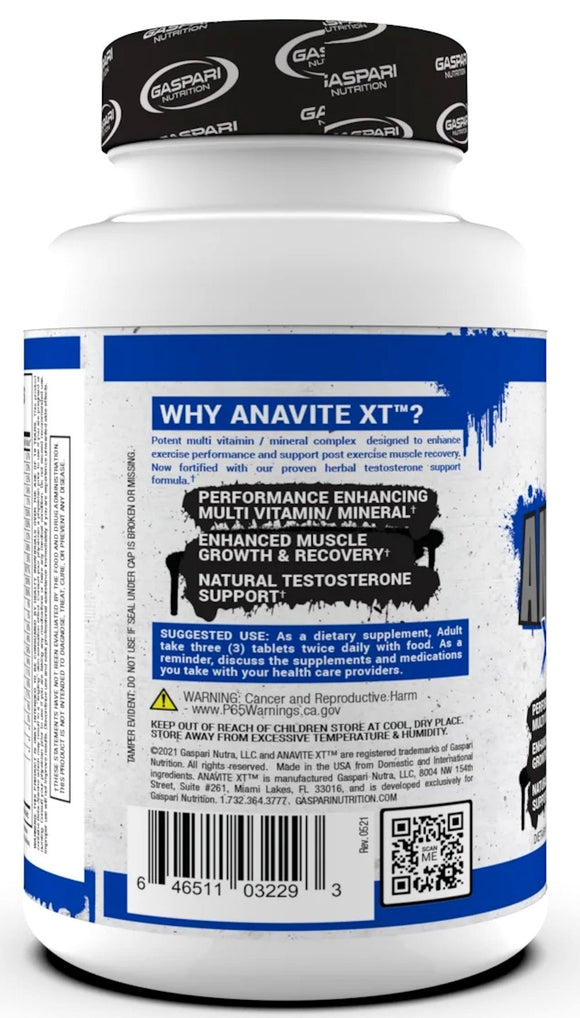 Gaspari Nutrition Anavite XT Xtreme Test