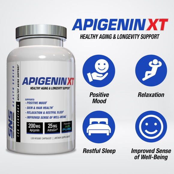 Serious Nutrition Solutions SNS Apigenin XT 200 Mg - 120 Capsules