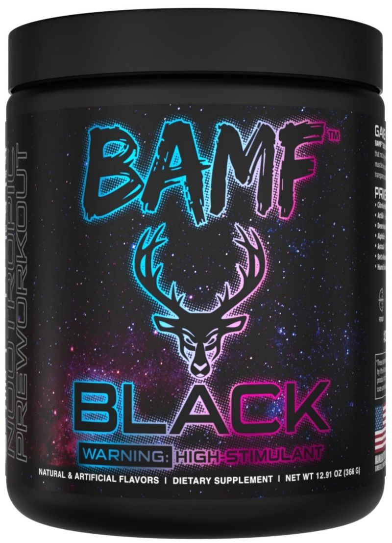 DAS Labs Bucked Up BAMF Black High Stimulant Nootropic Pre-Workout