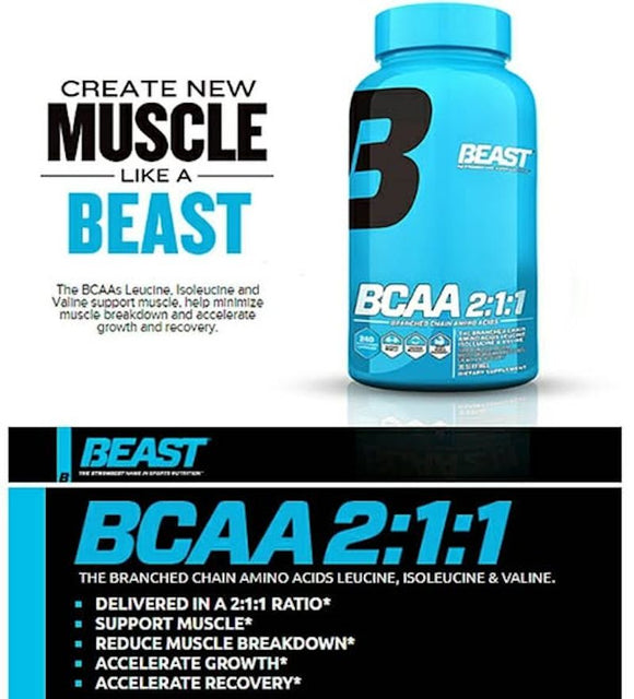 Beast Sports Nutrition BCAA 2:1:1 200 Caps