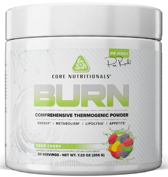 Core Nutritionals Burn Sour Candy 50 serving|Fat Burner|Bodyandfitness.com