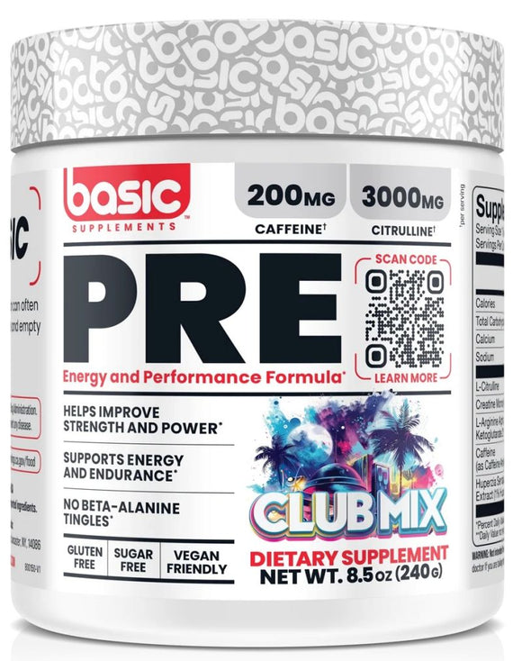 Basic Supplements Pre|Pre Workout|Bodyandfitness.com