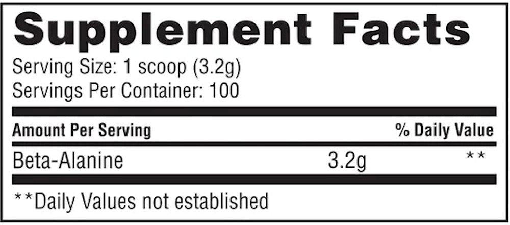 Gaspari Nutrition Beta Alanine fact