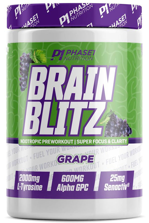 Phase 1 Nutrition Brain Blitz Super Focus Pre-Workout|Pre-Workout|Bodyandfitness.com