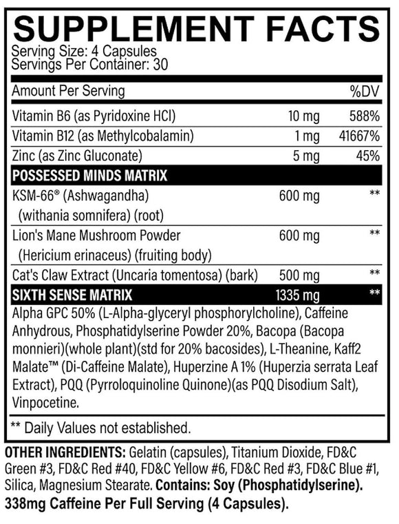 Black Magic Supply Brain Waves Focus 120 Capsules|Focus|Bodyandfitness.com