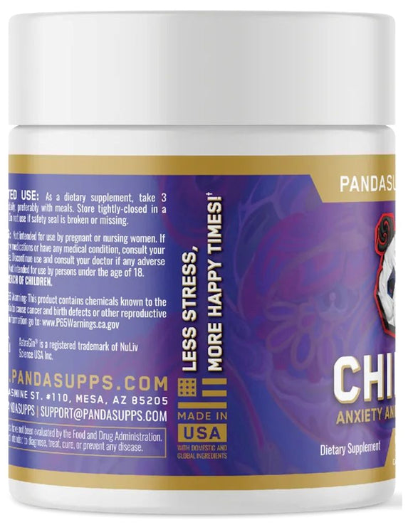 PANDA PREMIUM CHILLAX | Anxiety & Stress Relief Supplement – Less Stress|Sleep Aid|Bodyandfitness.com