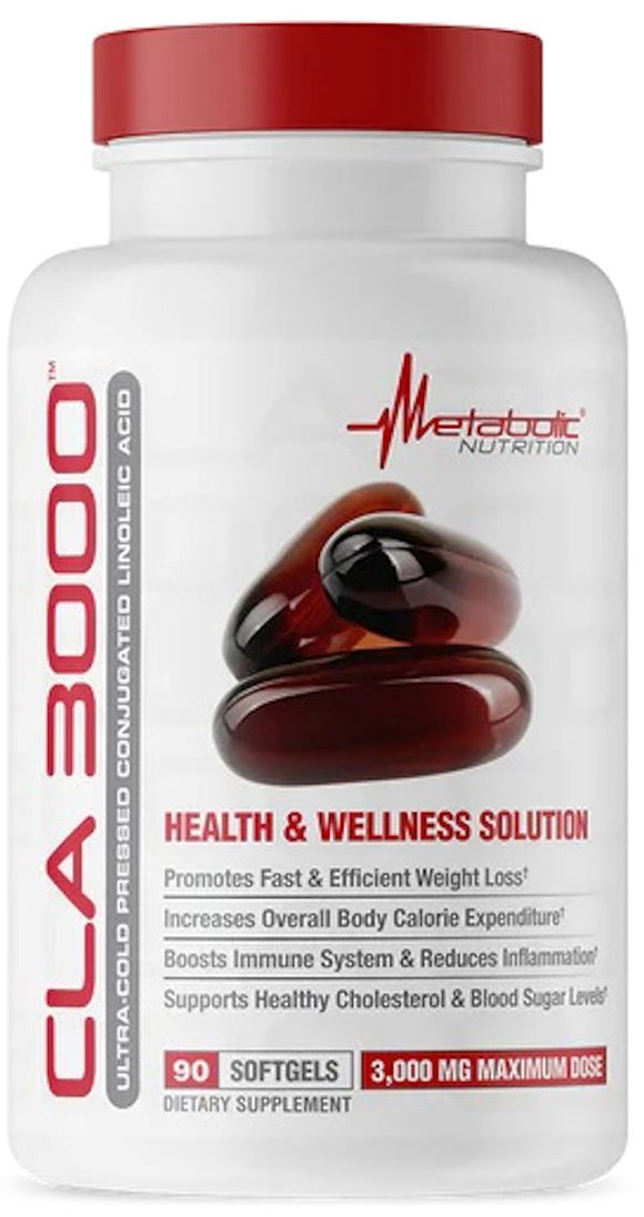 Metabolic Nutrition CLA 3000 90 Softgels|Fat Burner|Bodyandfitness.com
