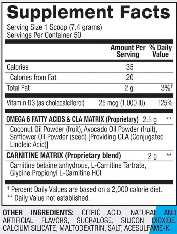 BPI Sports CLA + Carnitine Snow Cone|Fat Burner|Bodyandfitness.com
