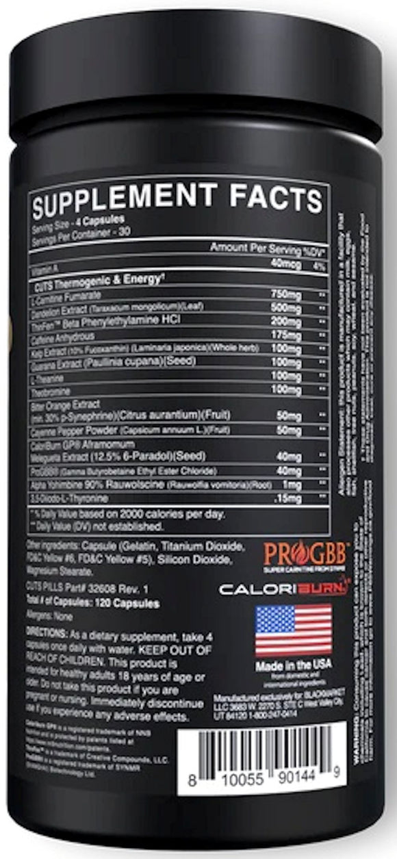 BlackMarket Cuts Pills back