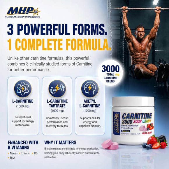 MHP Carnitine 3000 Candy Chews Fat Burner