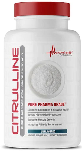 Metabolic Nutrition Citrulline 300g 60 Servings|Muscle Pumps|Bodyandfitness.com