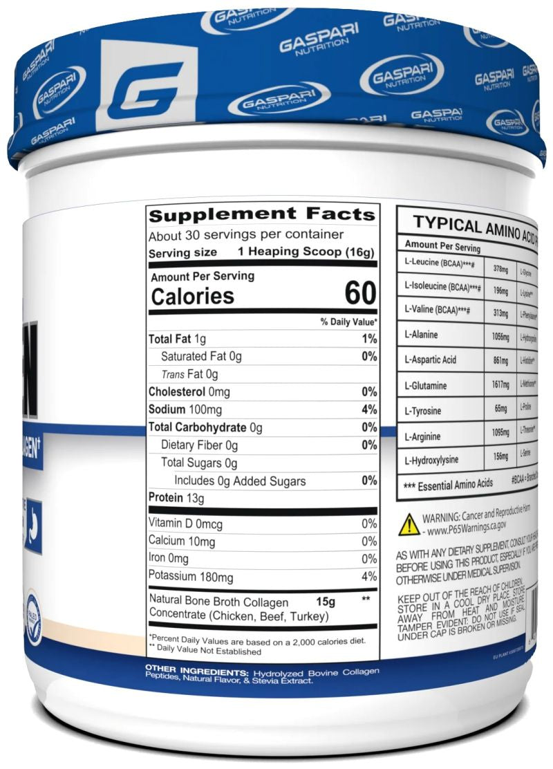 Gaspari Nutrition Bone Broth Collagen 30 servings