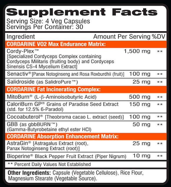 Competitive Edge Labs Cordarine 120 Veg Caps|Lean Muscle|Bodyandfitness.com