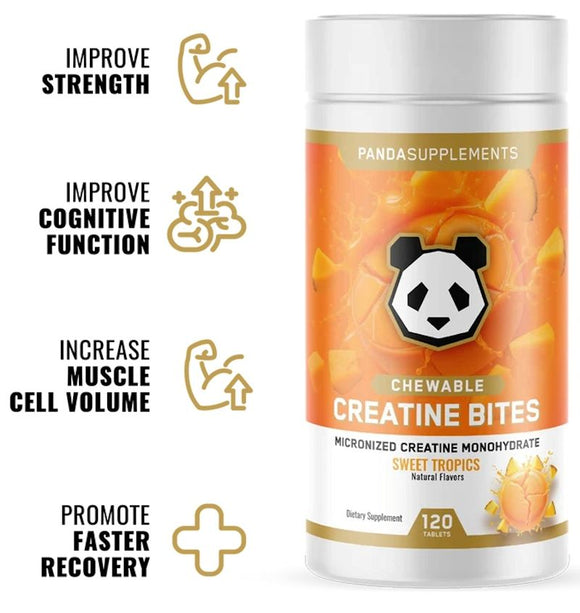 Panda Supps - Creatine Bites|Creatine|Bodyandfitness.com