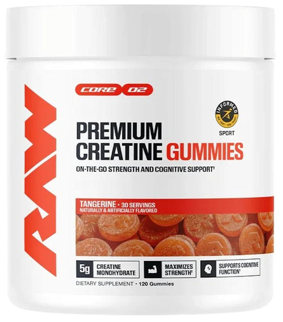 RAW Nutrition, Premium Creatine Gummies, Strength &Performance|Creatine|Bodyandfitness.com