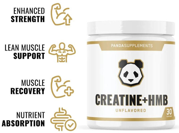 Panda Supps - Creatine + HMB (30 Serving)|Creatine|Bodyandfitness.com