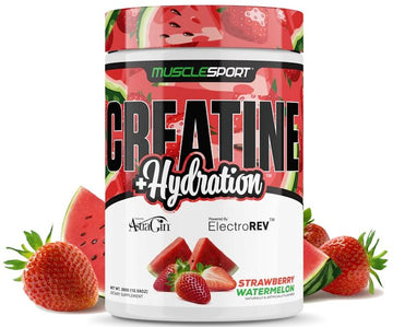 Musclesport Creatine+Hydration Strawberry Watermelon|Creatine|Bodyandfitness.com