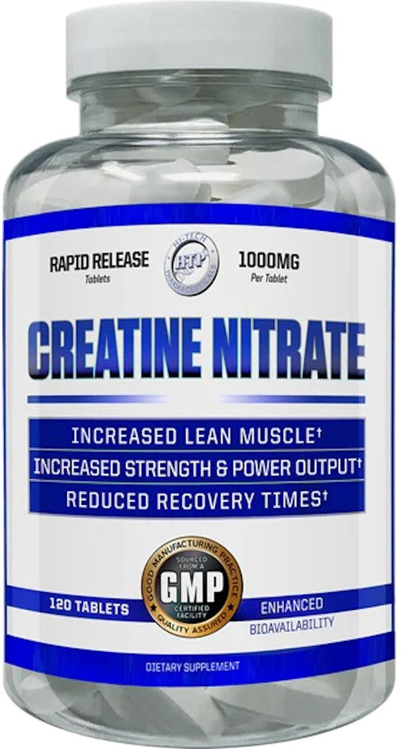 Hi-Tech Pharmaceuticals Creatine Nitrate 1000mg 120 Tablets|Creatine|Bodyandfitness.com