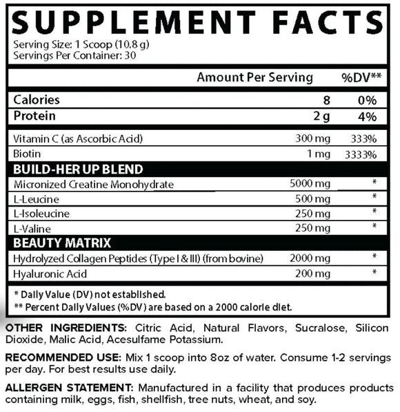 Nutrex Creatine For Women, Creatine, Collagen, BCAA