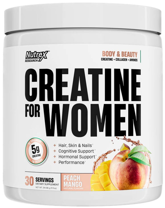 Nutrex Creatine For Women, Creatine, Collagen, BCAA