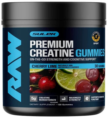 RAW Nutrition, Premium Creatine Gummies, Strength & High-Intensity Performance