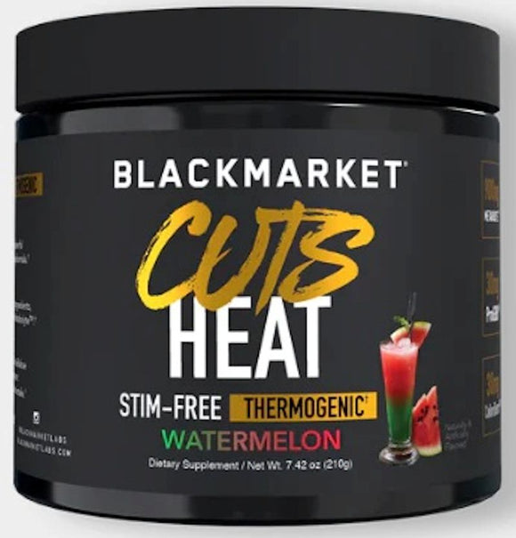 BlackMarket Cuts Heat Stim-Free Fat Burner|Pre Workout|Bodyandfitness.com