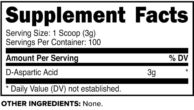 Primaforce D-Aspartic Acid 300gms fact