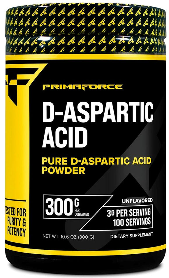Primaforce D-Aspartic Acid 300gms 100 servings|Test Booster|Bodyandfitness.com
