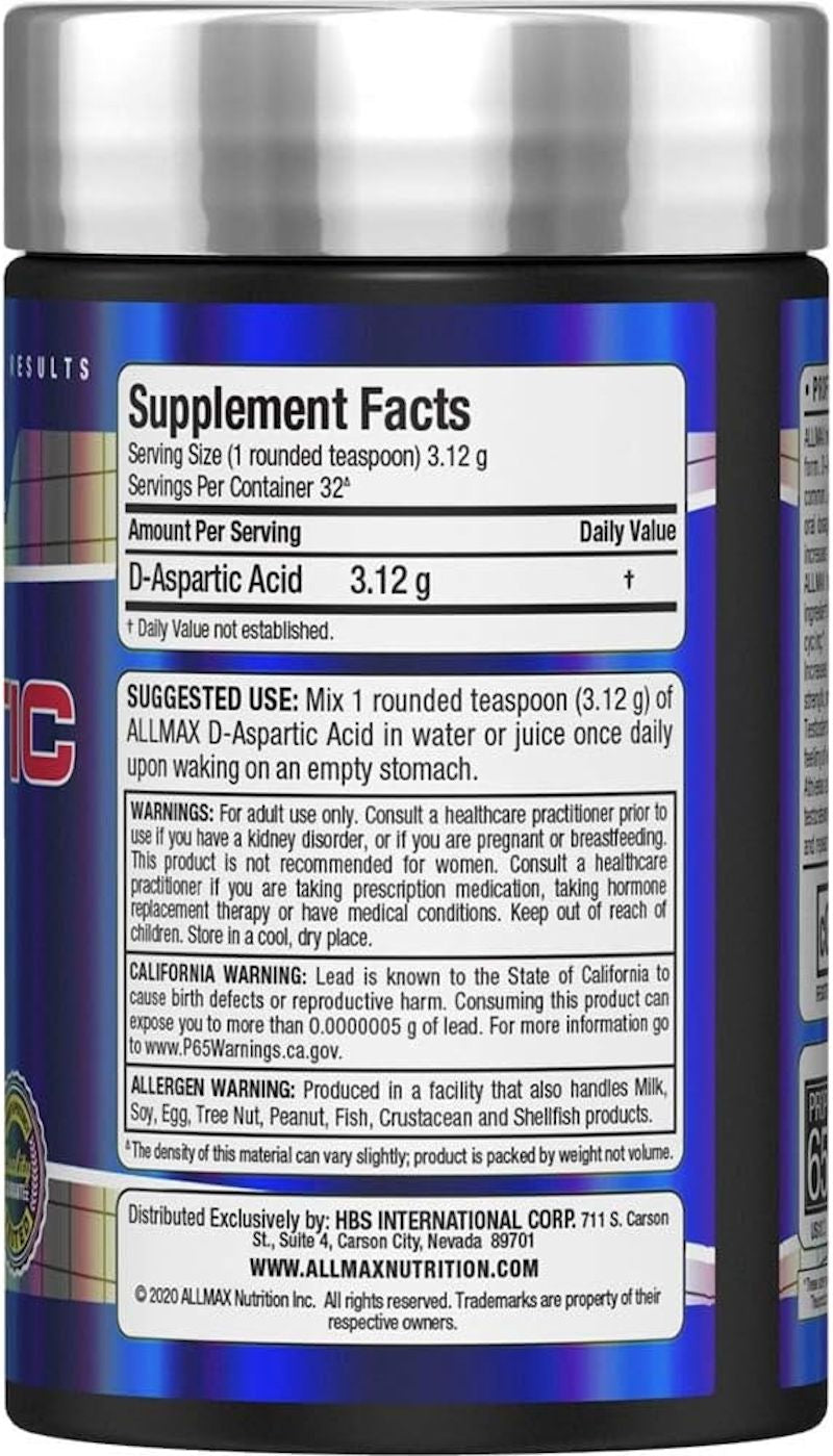 ALLMAX D-Aspartic Acid