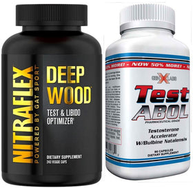 GAT Sport Nitraflex Deep Wood Testosterone w/ Free Test-Abol