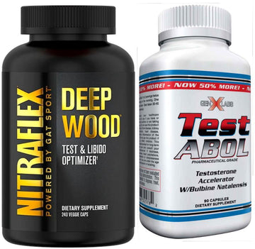 GAT Sport Nitraflex Deep Wood Testosterone w/ Free Test-Abol