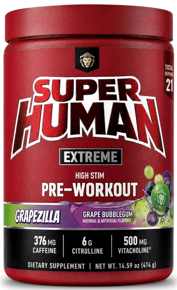 Alpha Lion SuperHuman Extreme High-Stim Pre-Workout|Pre-Workout|Bodyandfitness.com