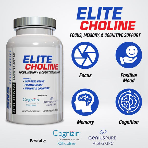 SNS Serious Nutrition Solutions Elite Choline|Memory|Bodyandfitness.com